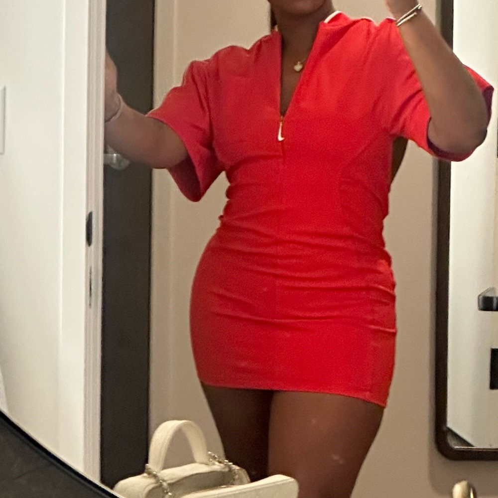 Jacquemus Nike Vibrant Red Mini Dress